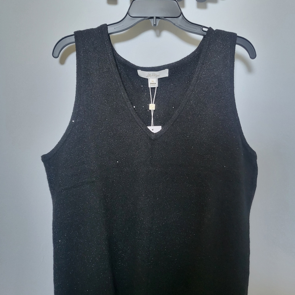 Lilly Pulitzer Black Knit Top